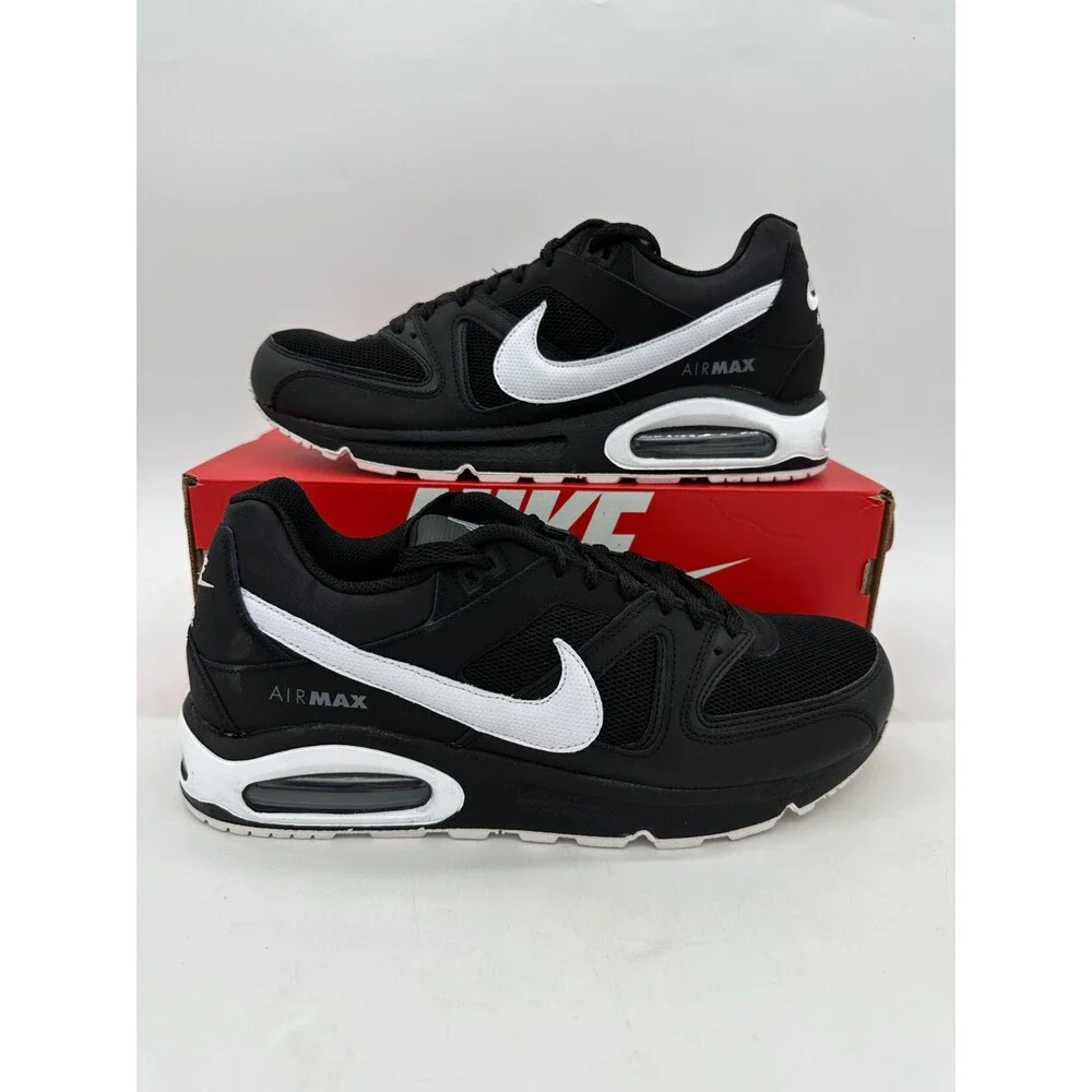 Nike Air Max Command Men's Size 12 Black White Athletic Shoes 629993 032